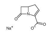 7-Oxo-1-azabicyclo[3.2.0]hept-2-ene-2-carboxylic acid sodium salt Structure