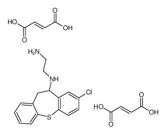 (E)-but-2-enedioic acid,N'-(3-chloro-5,6-dihydrobenzo[b][1]benzothiepin-5-yl)ethane-1,2-diamine Structure