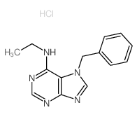 7-benzyl-N-ethyl-purin-6-amine structure