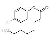 Octanoic acid,4-chlorophenyl ester structure