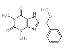 8-(methoxy-phenyl-methyl)-1,3-dimethyl-7H-purine-2,6-dione结构式