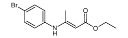 ethyl 3-(4-bromophenylamino)but-2-enoate Structure