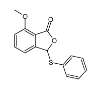 7-methoxy-3-(phenylthio)-1(3H)-isobenzofuranone结构式