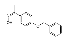 (NZ)-N-[1-(4-phenylmethoxyphenyl)ethylidene]hydroxylamine Structure