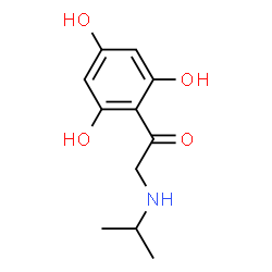 Ethanone, 2-[(1-methylethyl)amino]-1-(2,4,6-trihydroxyphenyl)- (9CI) Structure