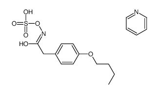 Hydroxylamine-O-sulfonic acid, N-((4-butoxyphenyl)acetyl)-, compd. wit h pyridine (1:1) Structure