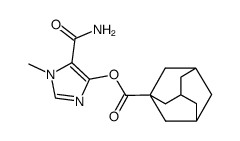 5-carbamoyl-1-methyl-1H-imidazol-4-yl 1-adamantanecarboxylate结构式