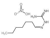 dihydroxy-oxo-azanium; 2-(heptylideneamino)guanidine结构式