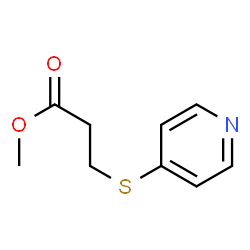 Propanoic acid, 3-(4-pyridinylthio)-, methyl ester (9CI)结构式