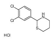 2-(3,4-Dichlorophenyl)tetrahydro-2H-1,3-thiazine hydrochloride Structure