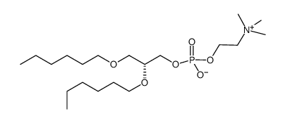 1,2-二-O-己基-sn-甘油-3-磷酸胆碱结构式