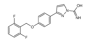 3-[4-[(2,6-difluorophenyl)methoxy]phenyl]pyrazole-1-carboxamide Structure