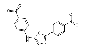 N,5-bis(4-nitrophenyl)-1,3,4-thiadiazol-2-amine结构式