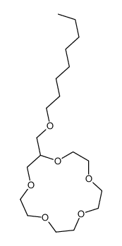 2-(octoxymethyl)-1,4,7,10,13-pentaoxacyclopentadecane Structure