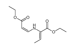 ethyl 2-(((Z)-3-ethoxy-3-oxoprop-1-en-1-yl)amino)but-2-enoate Structure