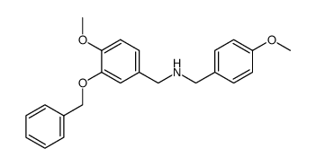 N-(3-benzyloxy-4-methoxybenzyl)-4-methoxybenzylamine Structure