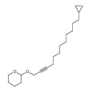 12-cyclopropyl-1-(tetrahydropyran-2'-yloxy)dodec-2-yne Structure