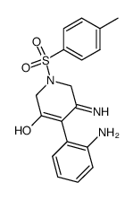 4-(2-aminophenyl)-5-imino-1-tosyl-1,2,5,6-tetrahydropyridin-3-ol结构式