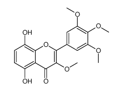 5,8-dihydroxy-3-methoxy-2-(3,4,5-trimethoxy-phenyl)-chromen-4-one Structure