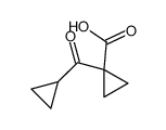 1-(Cyclopropanecarbonyl)cyclopropanecarboxylic acid structure