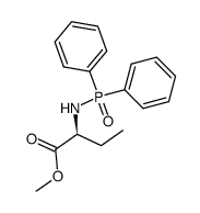 methyl 2-[(diphenylphosphoryl)amino]butanoate结构式