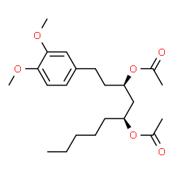 Methyl diacetoxy-6-gingerdiol structure