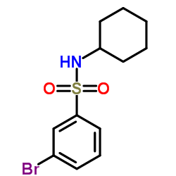 3-Bromo-N-cyclohexylbenzenesulfonamide Structure