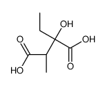 (2R,3S)-2-ethyl-2-hydroxy-3-methylbutanedioic acid Structure