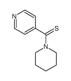 (piperidin-1-yl)(pyridin-4-yl)methanethione Structure