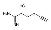 chlorhydrate d'hexyn-5-yl amidine Structure