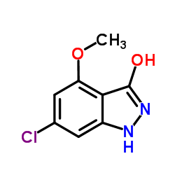 6-Chloro-4-methoxy-1,2-dihydro-3H-indazol-3-one structure