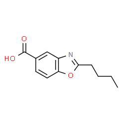 2-Butyl-1,3-benzoxazole-5-carboxylic acid Structure