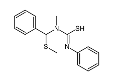 1-methyl-1-[methylsulfanyl(phenyl)methyl]-3-phenylthiourea Structure