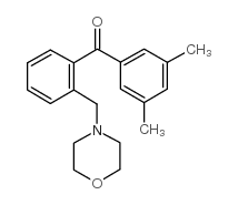 3',5'-DIMETHYL-2-MORPHOLINOMETHYL BENZOPHENONE Structure