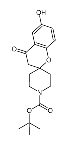 tert-butyl 6-hydroxy-4-oxospiro[chroman-2,4'-piperidine]-1'-carboxylate结构式