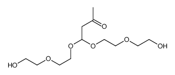 4,4-bis[2-(2-hydroxyethoxy)ethoxy]butan-2-one结构式