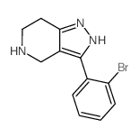 3-(2-bromophenyl)-4,5,6,7-tetrahydro-1H-pyrazolo[4,3-c]pyridine structure