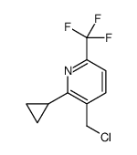 3-(chloromethyl)-2-cyclopropyl-6-(trifluoromethyl)pyridine Structure