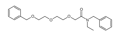 N-benzyl-N-ethyl-10-phenyl-3,6,9-trioxadecanamide结构式