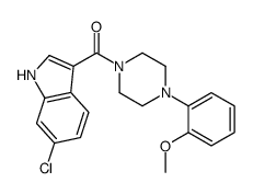 (6-chloro-1H-indol-3-yl)-[4-(2-methoxyphenyl)piperazin-1-yl]methanone Structure