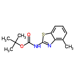 2-Methyl-2-propanyl (4-methyl-1,3-benzothiazol-2-yl)carbamate Structure