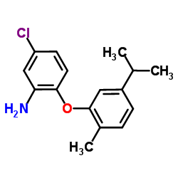 5-Chloro-2-(5-isopropyl-2-methylphenoxy)aniline Structure