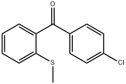 4-Chloro-2'-(thiomethyl)benzophenone结构式