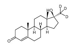 氘代甲基睾丸酮结构式