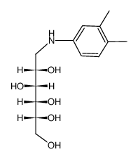 6-(3.4-dimethyl-anilino)-L-gulo-hexanepentol-(1.2.3.4.5) Structure