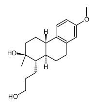 3-methoxy-13αH,13,17-seco-estratriene-(A)-diol-(13,17)结构式