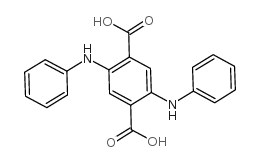 2,5-双(苯基氨基)对苯二甲酸结构式