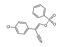 2-(4-chlorophenyl)-2-cyanovinyl benzenesulfonate Structure