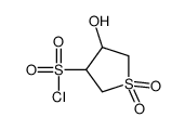 1,1-二氧代-4-羟基四氢噻吩-3-磺酰氯结构式