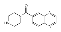 piperazin-1-yl(quinoxalin-6-yl)methanone结构式